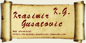 Krasimir Gušatović vizit kartica